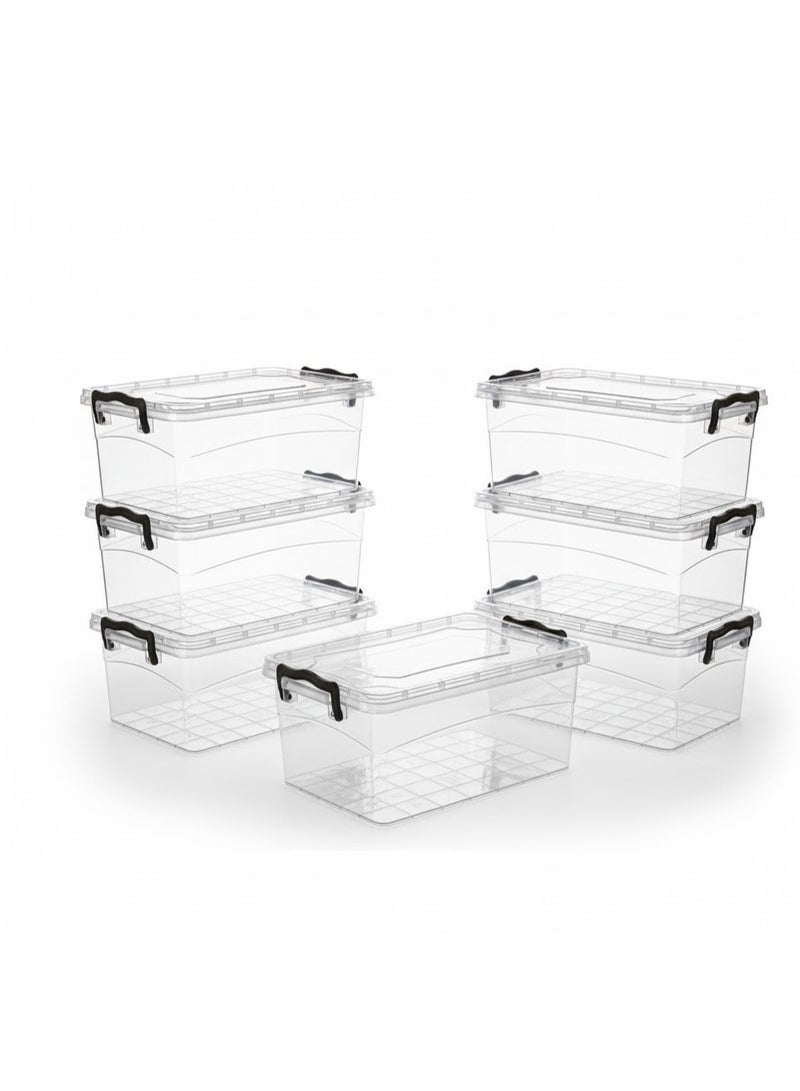 فافيلا طقم علب بلاستيك متعدد الاستخدامات-7 قطعة جودة عالية - سعة1.2 لتر - Image 3